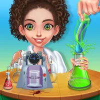 Science Experiments Lab Girl